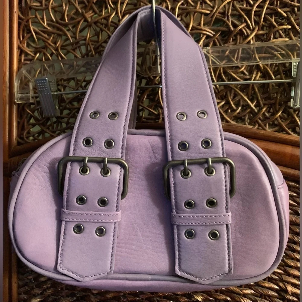 NWT Free People Say Yes Bag Lavender Leather Purse New $78 retail - Picture 4 of 9